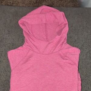Casual Pink Hooded Top